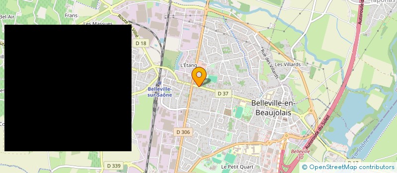 localisation de l'entreprise MADAME PAULINE HAMEZ  BELLEVILLE-EN-BEAUJOLAIS