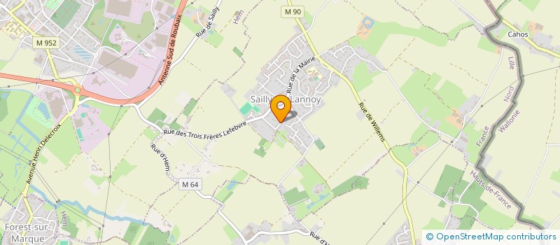 localisation de l'entreprise MADAME PAULINE HARY  LOOS