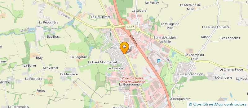 localisation de l'entreprise MADAME PAULINE HAUTIERE à LA MEZIERE