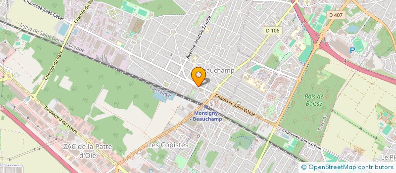 localisation de l'entreprise MADAME PAULINE HEBERT  BEAUCHAMP