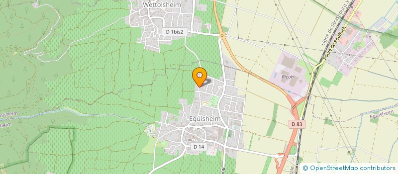 localisation de l'entreprise MADAME PAULINE HEBINGER  EGUISHEIM