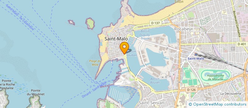 localisation de l'entreprise MADAME PAULINE HEGARET à SAINT-MALO