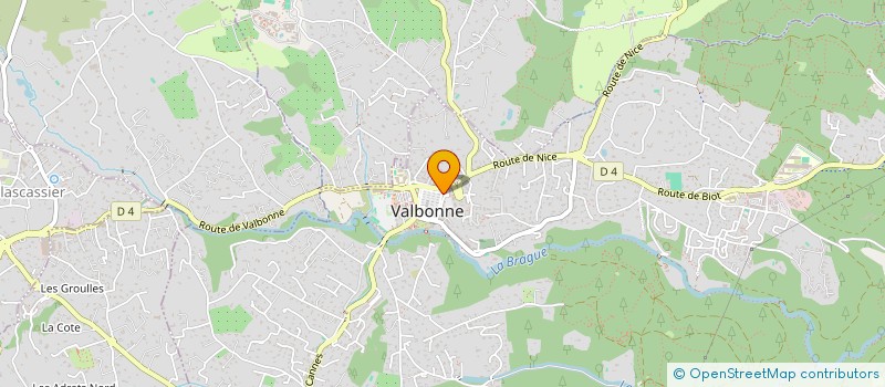 localisation de l'entreprise MADAME PAULINE HENRIET  VALBONNE