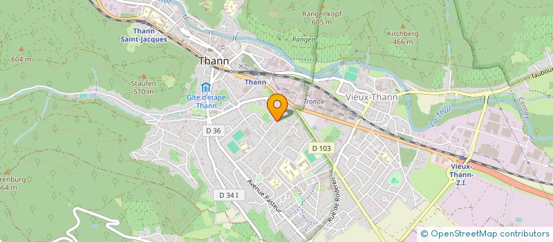 localisation de l'entreprise MADAME PAULINE HENRY  THANN