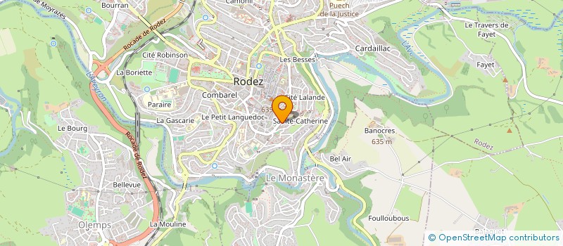 localisation de l'entreprise MADAME PAULINE HENRY  RODEZ