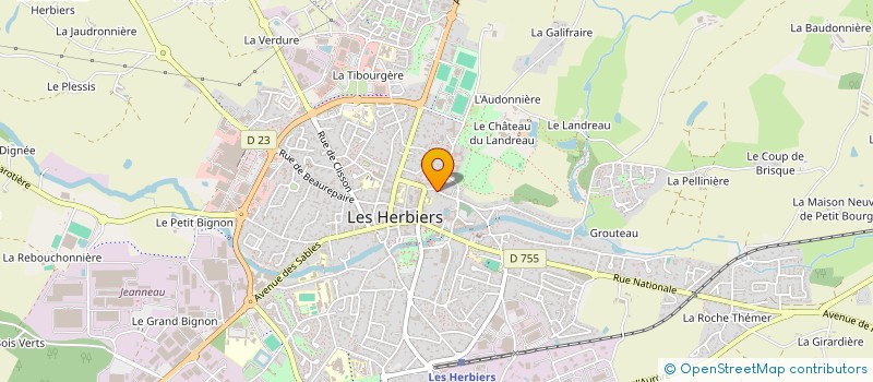 localisation de l'entreprise MADAME PAULINE HERMOUET à LES HERBIERS