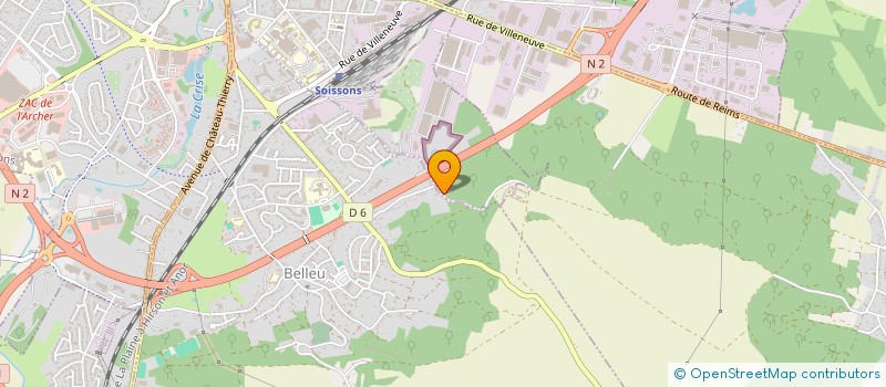 localisation de l'entreprise MADAME PAULINE HINCELIN à SOISSONS