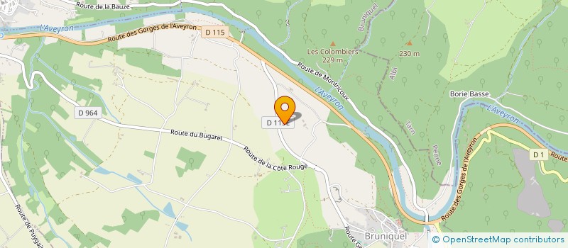 localisation de l'entreprise MADAME PAULINE HOMMEL  BRUNIQUEL