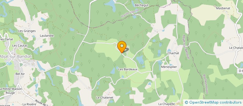 localisation de l'entreprise MADAME PAULINE HOUBIGAND  ABJAT-SUR-BANDIAT