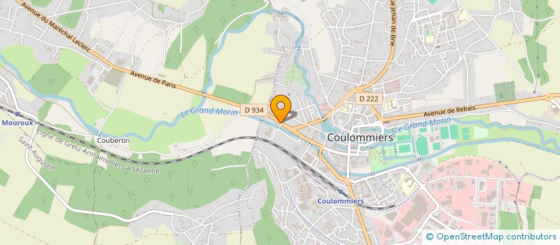 localisation de l'entreprise MADAME PAULINE HOURIEZ à COULOMMIERS
