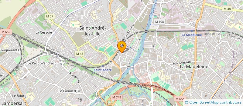 localisation de l'entreprise MADAME PAULINE HULLAERT à SAINT-ANDRE-LEZ-LILLE