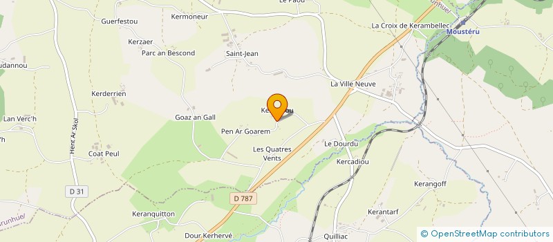 localisation de l'entreprise MADAME PAULINE HUS  BELLE-ISLE-EN-TERRE