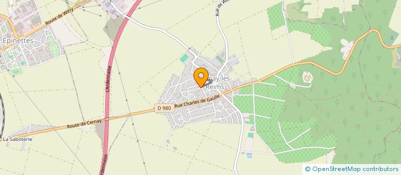 localisation de l'entreprise MADAME PAULINE JAMEIN  CERNAY-LES-REIMS