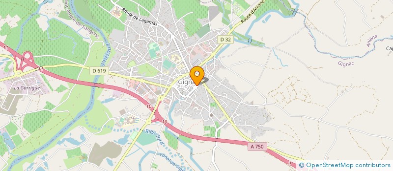 localisation de l'entreprise MADAME PAULINE JAMIS  GIGNAC