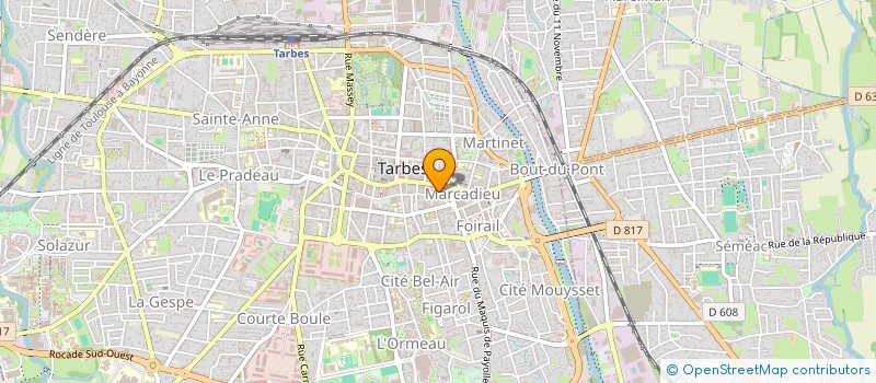 localisation de l'entreprise MADAME PAULINE JAUSAS  TARBES