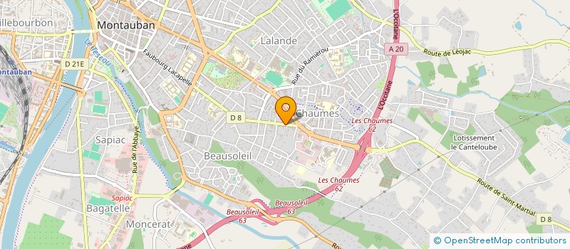 localisation de l'entreprise MADAME PAULINE JEANNE  CLERMONT-FERRAND