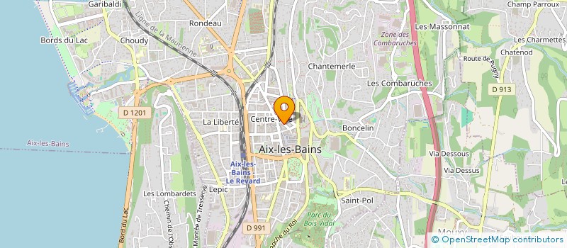 localisation de l'entreprise MADAME PAULINE JEANNOLIN  AIX-LES-BAINS