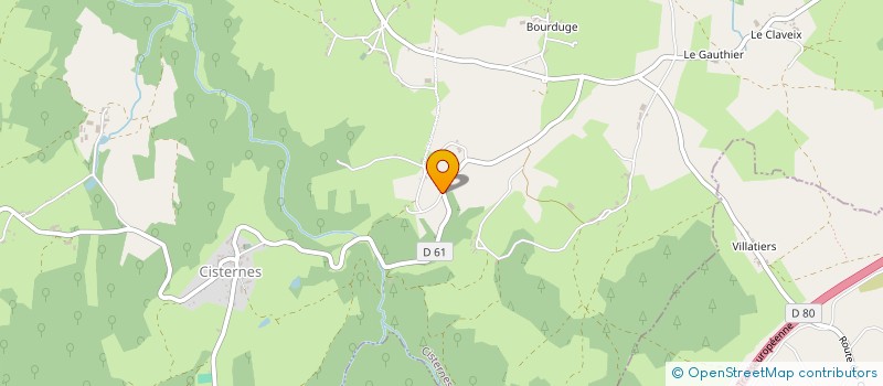 localisation de l'entreprise MADAME PAULINE JEANNOT  CISTERNES-LA-FORET