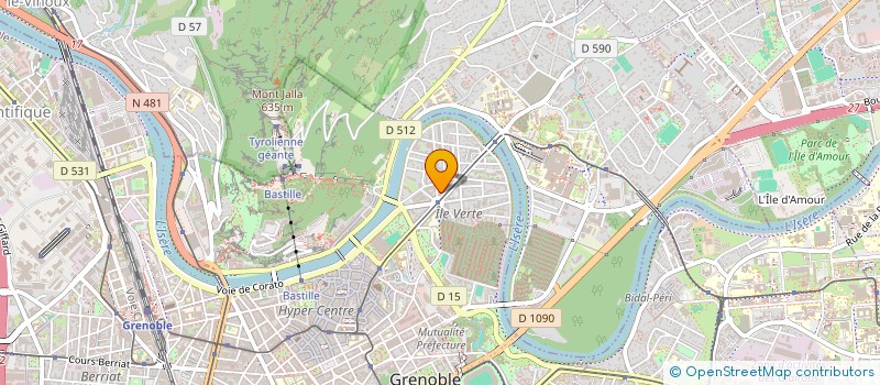 localisation de l'entreprise MADAME PAULINE JIMENEZ  GRENOBLE