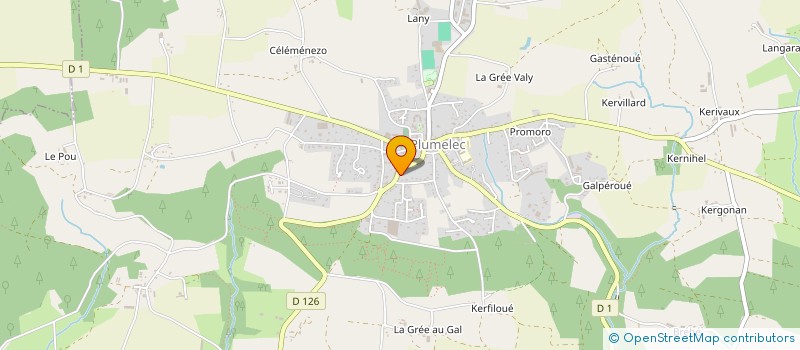 localisation de l'entreprise MADAME PAULINE JOANNIC  PLUMELEC