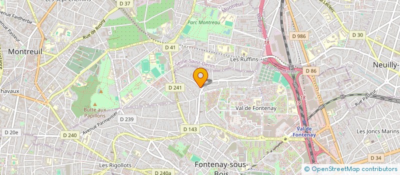 localisation de l'entreprise MADAME PAULINE JOINET à FONTENAY-SOUS-BOIS
