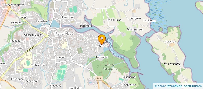 localisation de l'entreprise MADAME PAULINE JOSA  PONT-L'ABBE