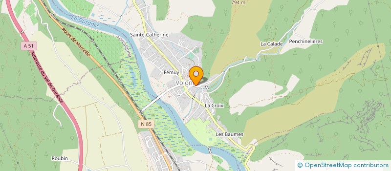 localisation de l'entreprise MADAME PAULINE JOUSTRA  VOLONNE