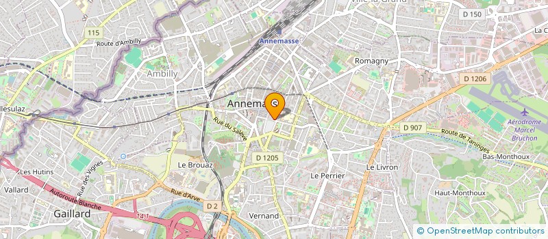 localisation de l'entreprise MADAME PAULINE JUSTIN à ANNEMASSE