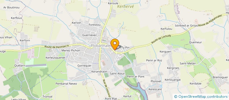 localisation de l'entreprise MADAME PAULINE KERC'HROM  PLOBANNALEC-LESCONIL