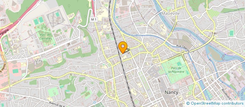 localisation de l'entreprise MADAME PAULINE KLEIN  NANCY