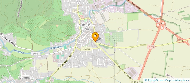 localisation de l'entreprise MADAME PAULINE KRAETZ  ISSENHEIM