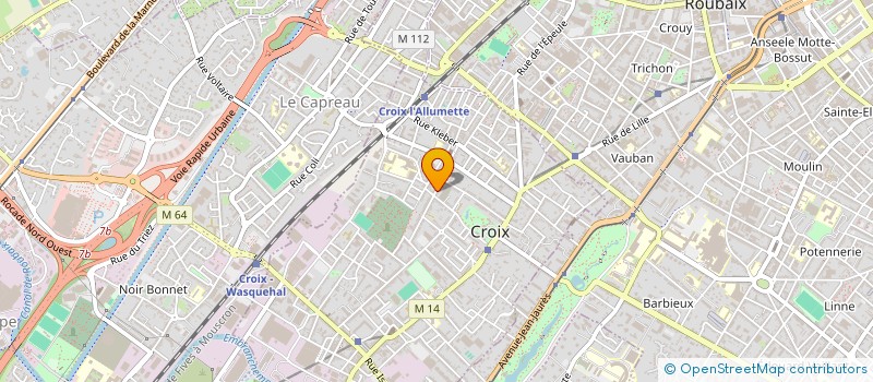 localisation de l'entreprise MADAME PAULINE KRUSZEWSKI  CROIX