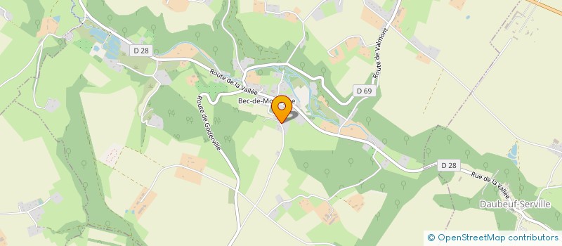 localisation de l'entreprise MADAME PAULINE LACHEVRE  BEC-DE-MORTAGNE