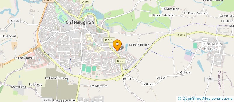 localisation de l'entreprise MADAME PAULINE LACROIX  CHATEAUGIRON