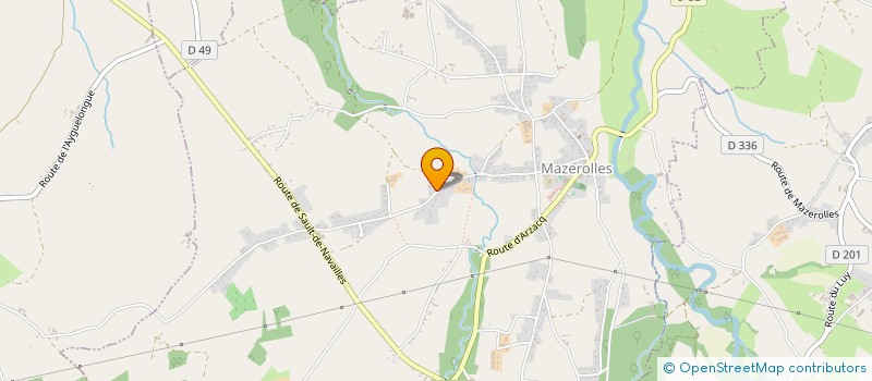 localisation de l'entreprise MADAME PAULINE LADEIRO  MAZEROLLES