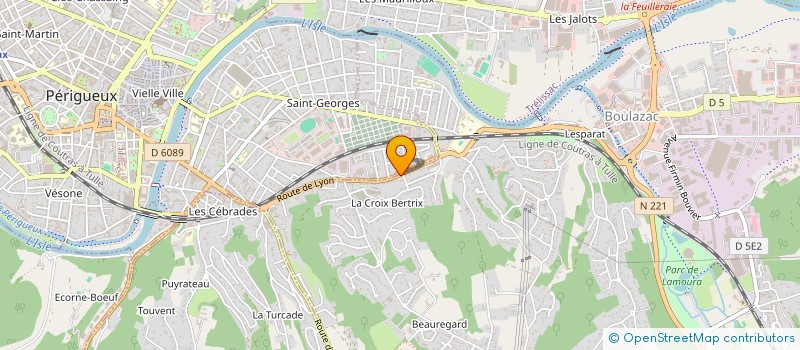 localisation de l'entreprise MADAME PAULINE LADEUIL  BOULAZAC ISLE MANOIRE