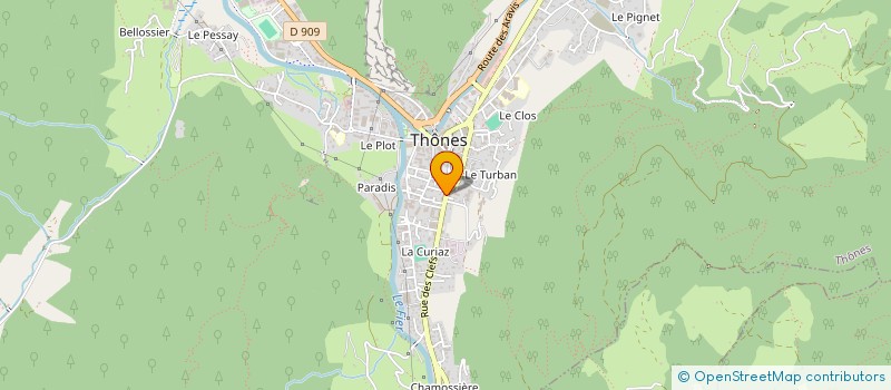 localisation de l'entreprise MADAME PAULINE LAFAVERGES  THONES