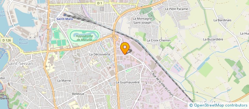 localisation de l'entreprise MADAME PAULINE LAFONTAINE  SAINT-MALO