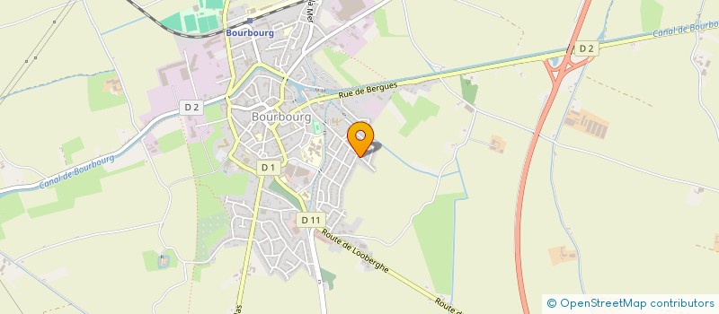 localisation de l'entreprise MADAME PAULINE LAFORCE  BOURBOURG