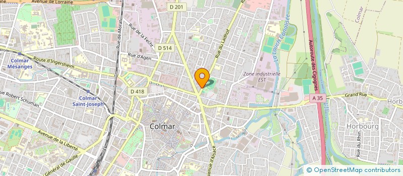 localisation de l'entreprise MADAME PAULINE LAGOUCHE  COLMAR