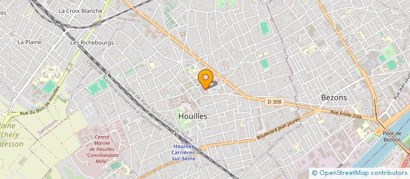 localisation de l'entreprise MADAME PAULINE LAGOUTTE  HOUILLES