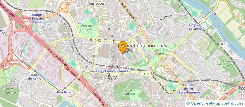 localisation de l'entreprise MADAME PAULINE LALLERAY  EVRY-COURCOURONNES