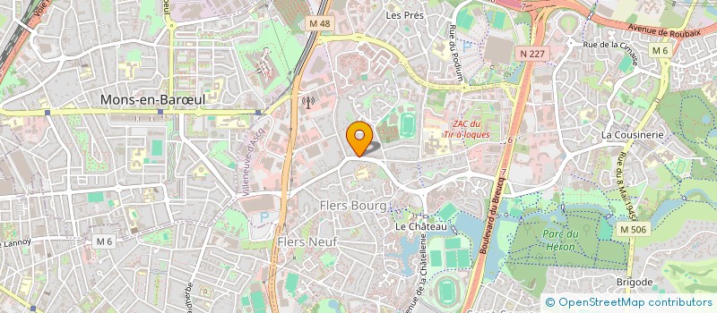 localisation de l'entreprise MADAME PAULINE LAMBERT  VILLENEUVE-D'ASCQ