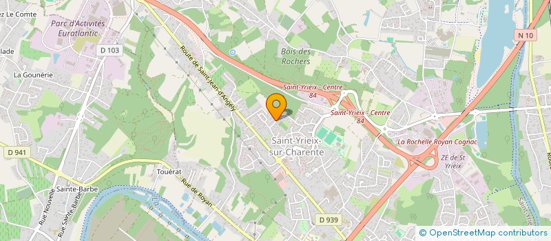 localisation de l'entreprise MADAME PAULINE LAMOURE  SAINT-YRIEIX-SUR-CHARENTE