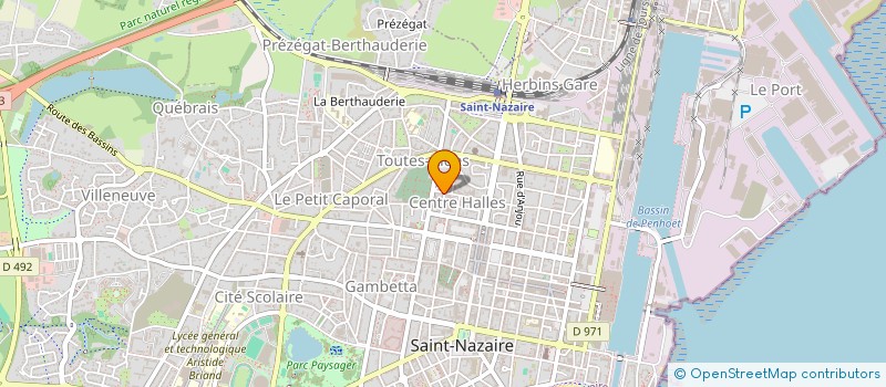 localisation de l'entreprise MADAME PAULINE LANCON  SAINT-NAZAIRE