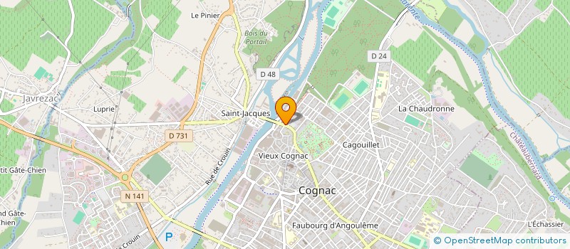 localisation de l'entreprise MADAME PAULINE LANDEZ à COGNAC