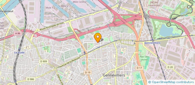 localisation de l'entreprise MADAME PAULINE LANDRY à GENNEVILLIERS