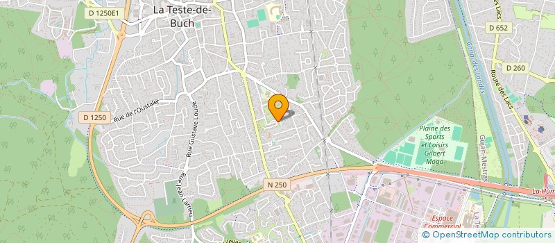 localisation de l'entreprise MADAME PAULINE LANGIERT  GUJAN-MESTRAS