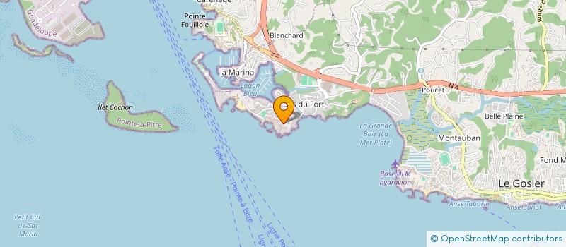 localisation de l'entreprise MADAME PAULINE LAPINA  LE GOSIER