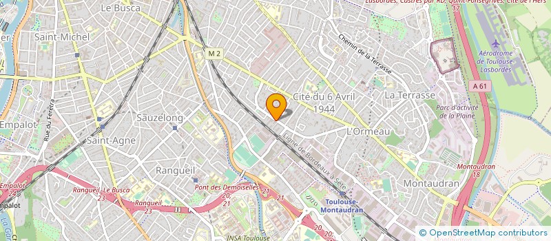 localisation de l'entreprise MADAME PAULINE LASGOUZES  TOULOUSE